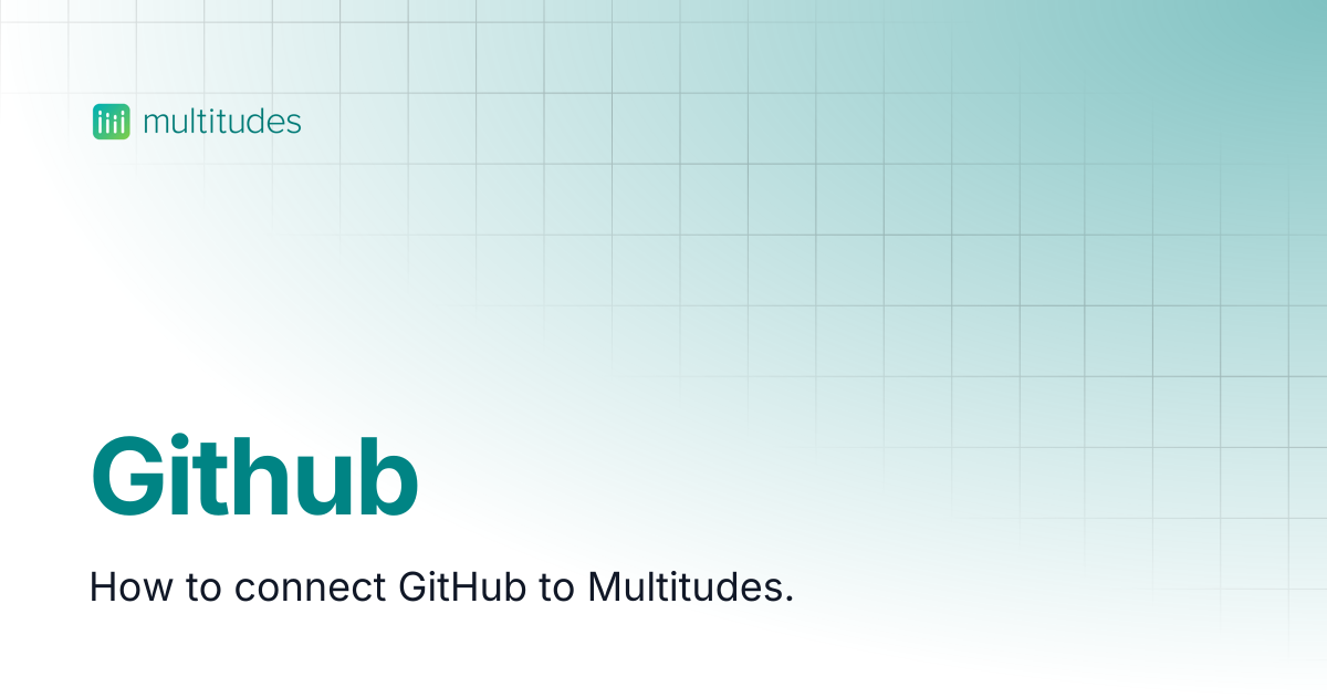 Github | Multitudes Help Center